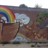 Muurschildering basisschool 'de Ark'